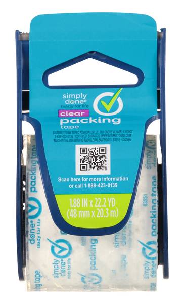 Simply Done Clear Packing Tape 22 yds