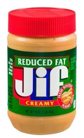 Jif Creamy Peanut Butter Reduced Fat 16 oz