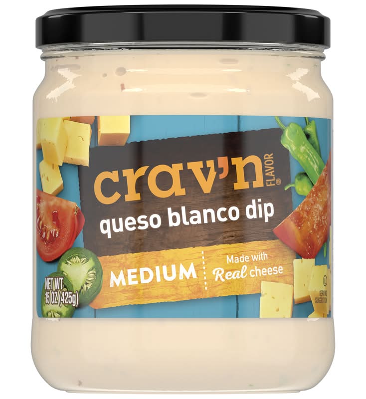 Crav’n Queso Blanco Dip Medium 15 oz