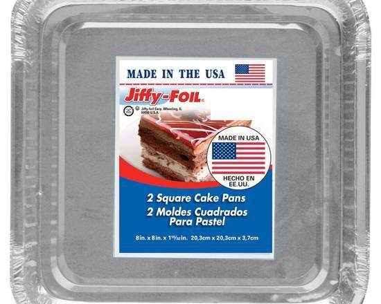 Jiffy-Foil Square 8-inch Cake Pans 2 ct