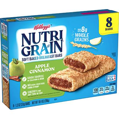Kellogg’s Nutrí-Grain Apple Cinnamon Breakfast Bars 8 ct