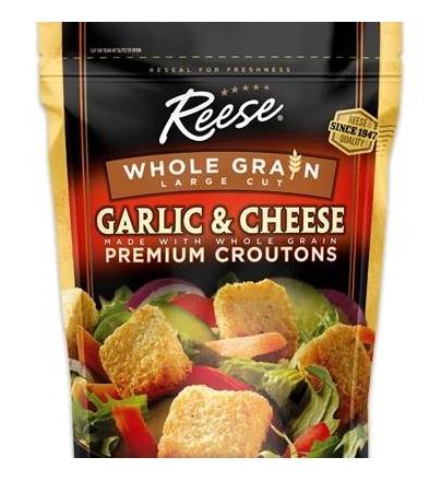 Reese Whole Grain Garlic & Cheese Croutons 5 oz.