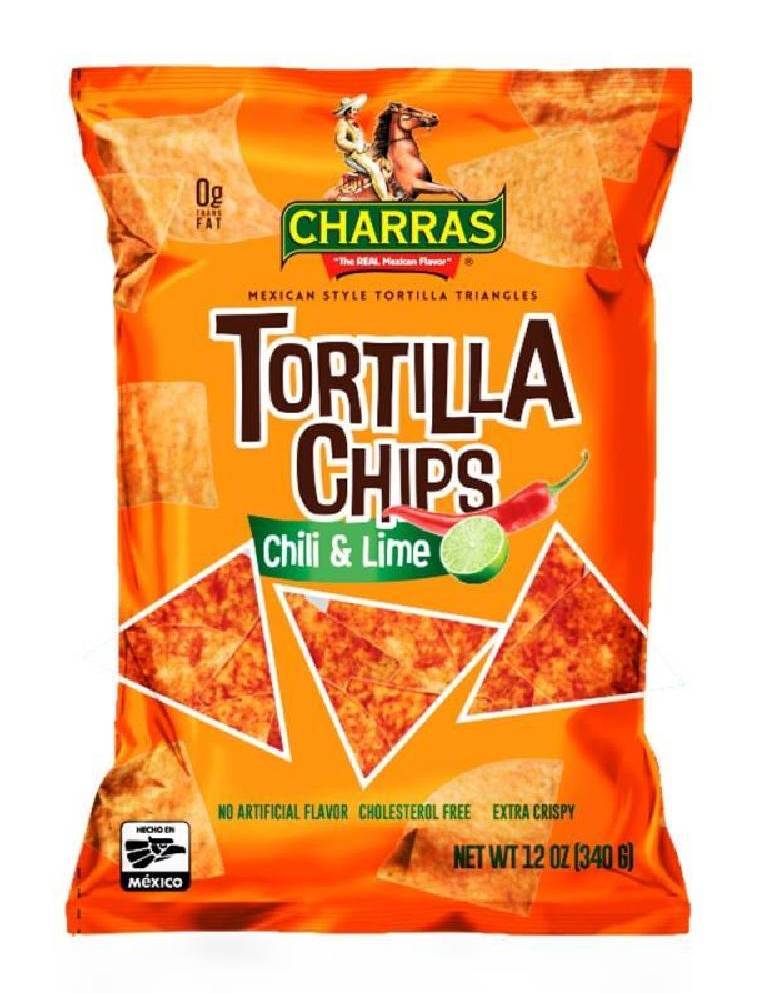 Charras Tortilla Chips Chili & Lime 12 oz