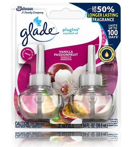 Glade Plug-Ins Scented Oil Refills Vanilla & Passion Fruit 2 ct