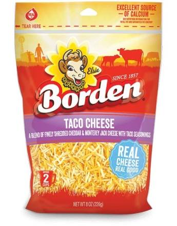 Borden Shredded Taco 8 oz