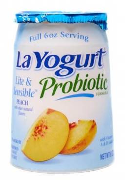 LaYogurt Probiotic Peach Light 6 oz
