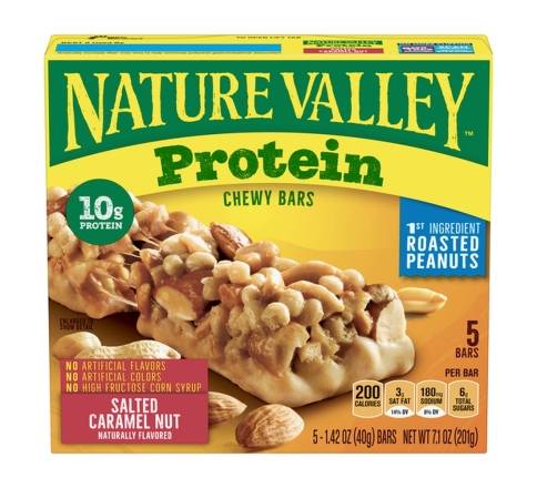 Nature Valley Protein Chewy Salted Caramel Nut Bars 5 ct