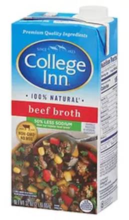 College Inn Beef Broth Less Sodium 32 oz