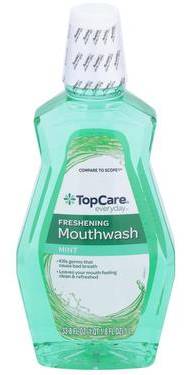 Top Care Freshening Mouthwash Mint 1.8 oz