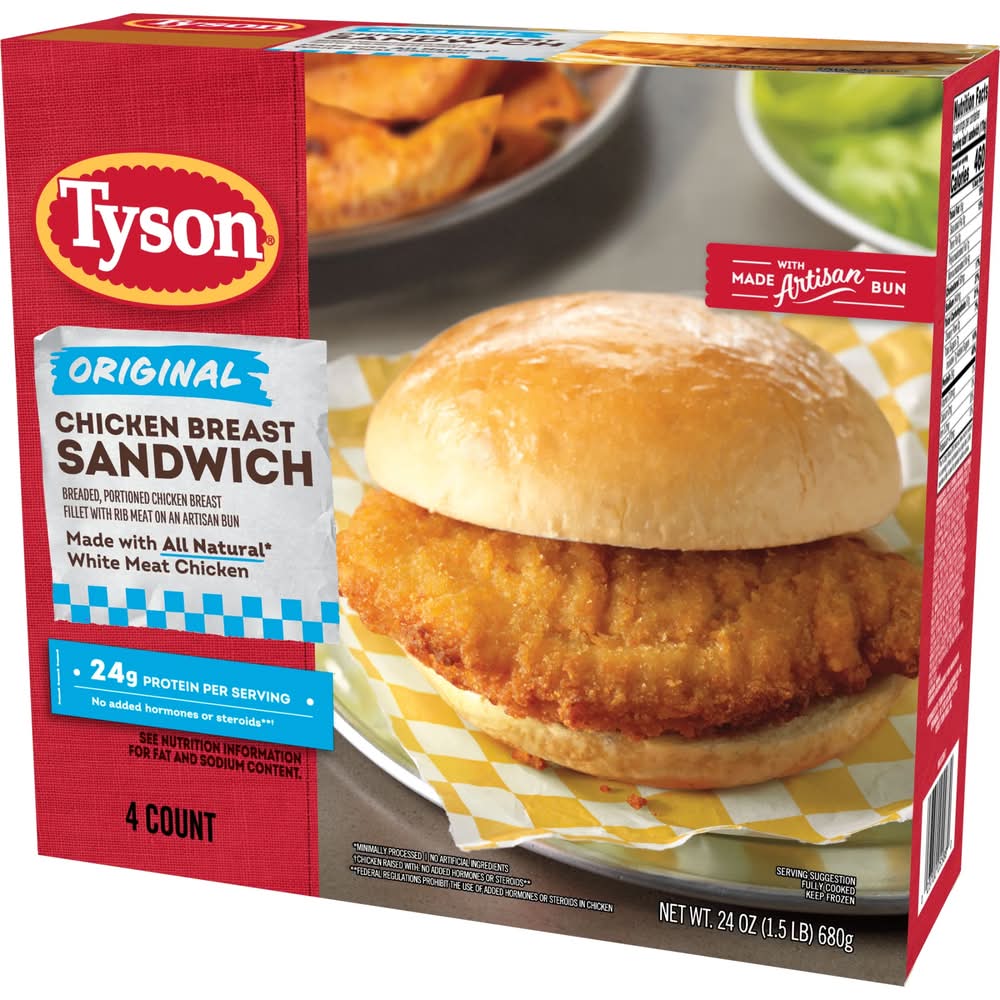 Tyson Original Chicken Breast Sandwich 24 oz