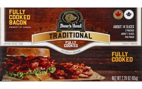 Boar's Head Fully Cooked Bacon 2.29 oz