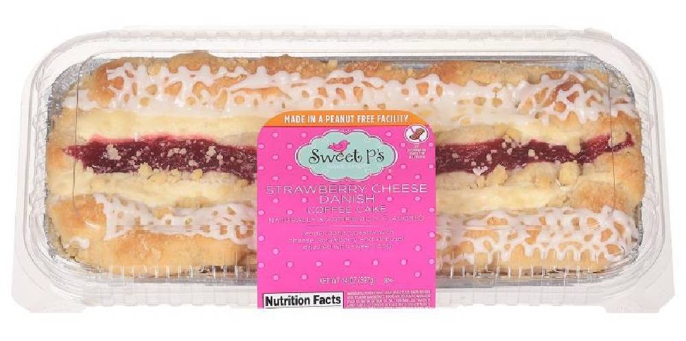 Sweet P's Strawberry Cheese Danish Coffee Cake 14 oz