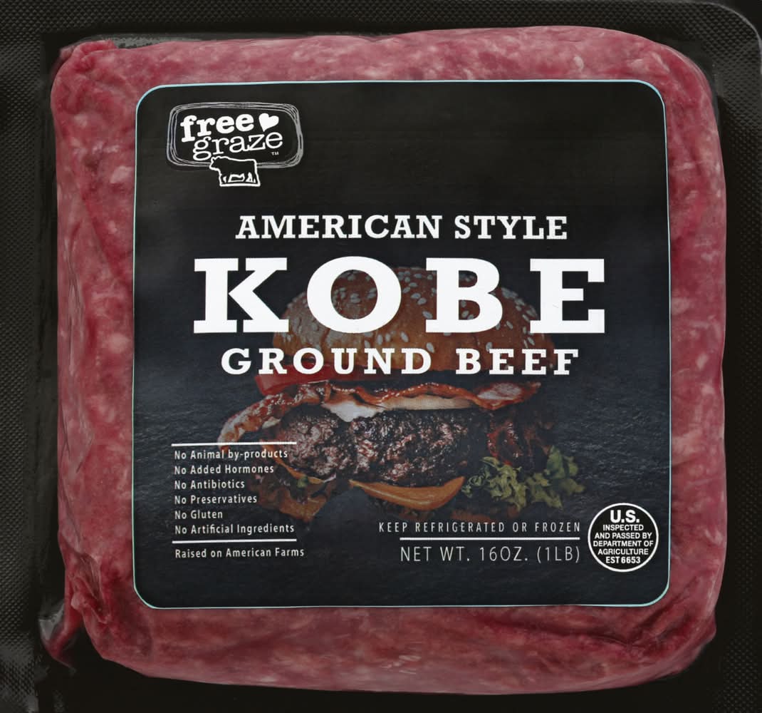 Free Graze American Style Kobe Ground Beef Cube 16 oz