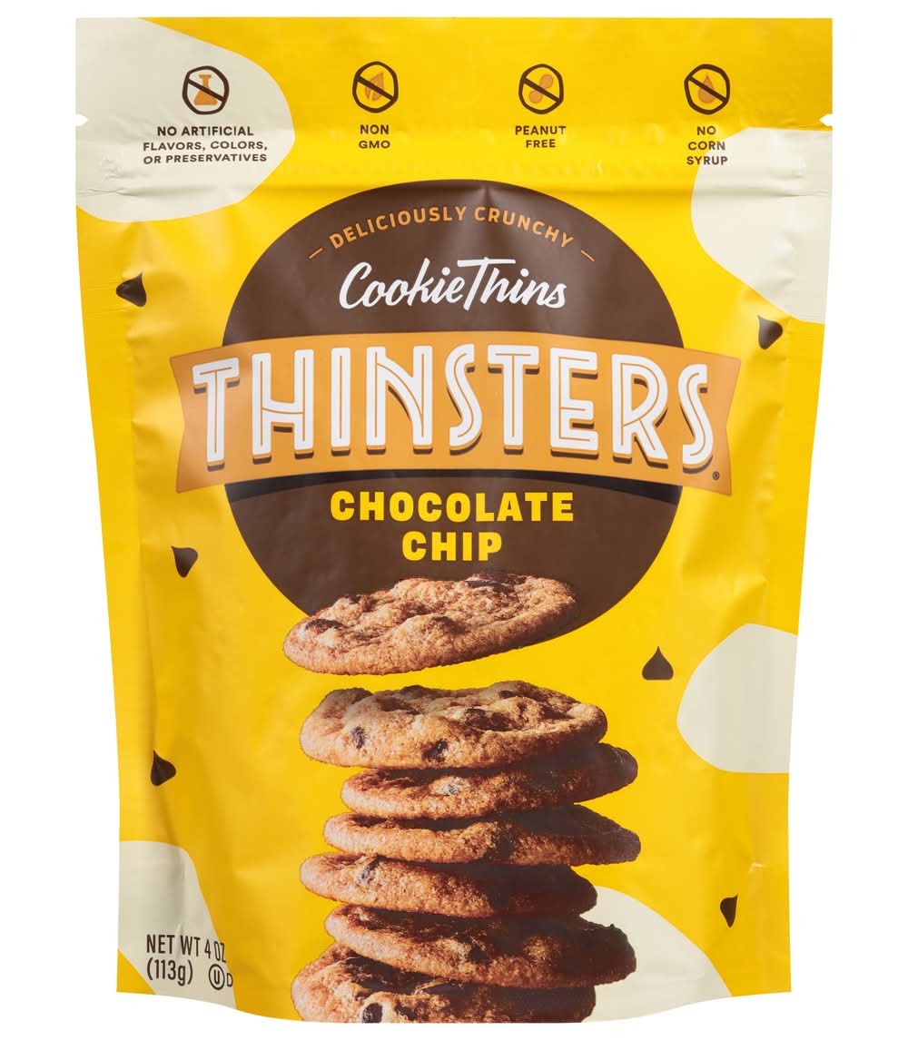 CookieThins Thinsters Chocolate Chip 4 oz