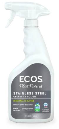 ECOS Plant Powered Stainless Steel Cleaner + Polish 22 oz