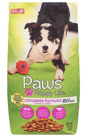 Paws Complete Formula with Chicken Dog Food 4.4 lbs