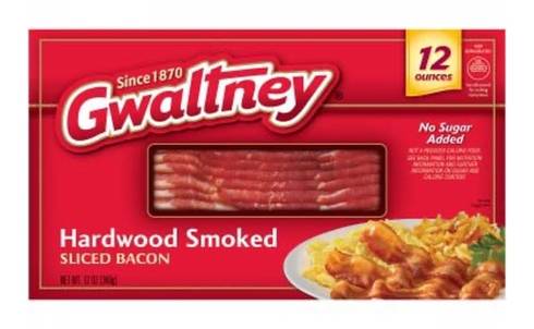 Gwaltney Hardwood Smoked Bacon 12 oz