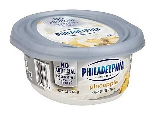 Philadelphia Cream Cheese Spread Pineapple 7.5 oz