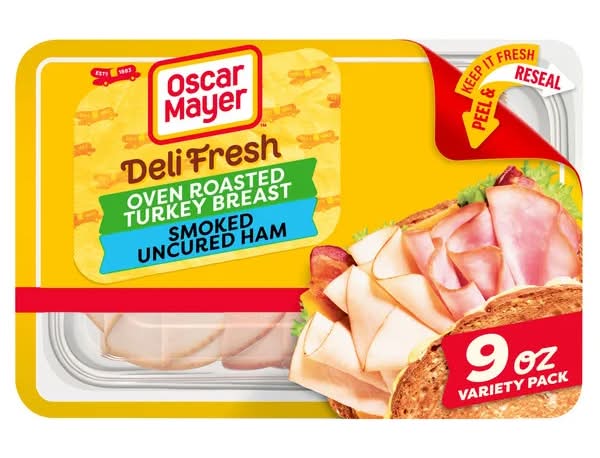 Oscar Mayer Deli Fresh Classic Combo Oven Roasted Turkey Breast & Smoked Ham 9 oz