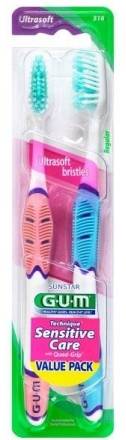 GUM Sensitive Care Ultrasoft Toothbrush Value Pack