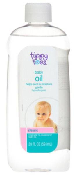 Tippy Toes Baby Oil 20 oz