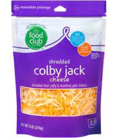 Food Club Shredded Colby Jack 8 oz