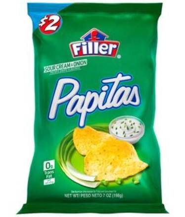 Filler Papitas Sour Cream & Onion 7 oz