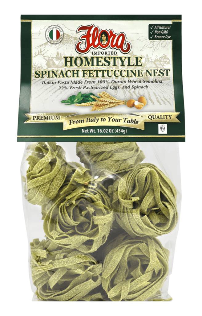 Flora Homestyle Spinach Fettuccini 16 oz