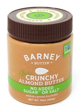 Barney Bare Crunchy Almond Butter No Added Sugar or Salt 10 oz