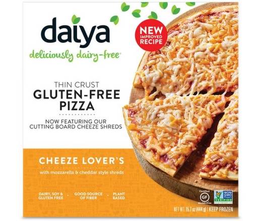 Daiya Cheese Lovers Thin Crust Pizza
