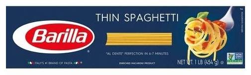 Barilla Thin Spaghetti 16 oz