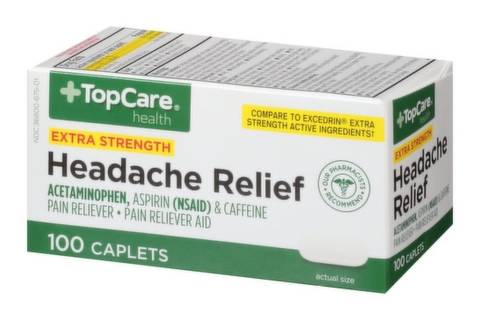 TopCare Health Extra Strength Headache Relief 100 caplets