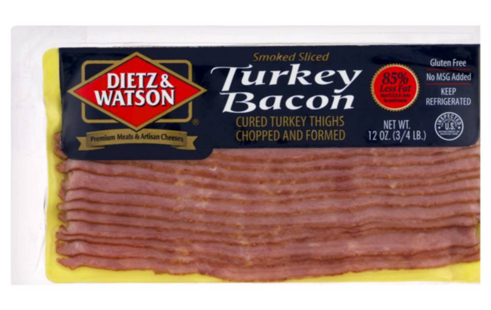 Dietz & Watson Hardwood Smoked Turkey Bacon 16 oz
