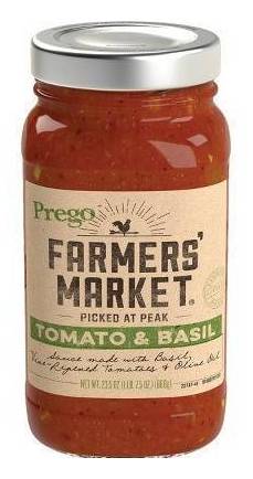 Prego Farmers' Market Sauce Tomato & Basil