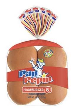 Pan Pepin Hamburger Buns, 8ct