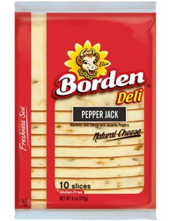 Borden Deli Pepper Jack Natural Cheese Slices 6 oz