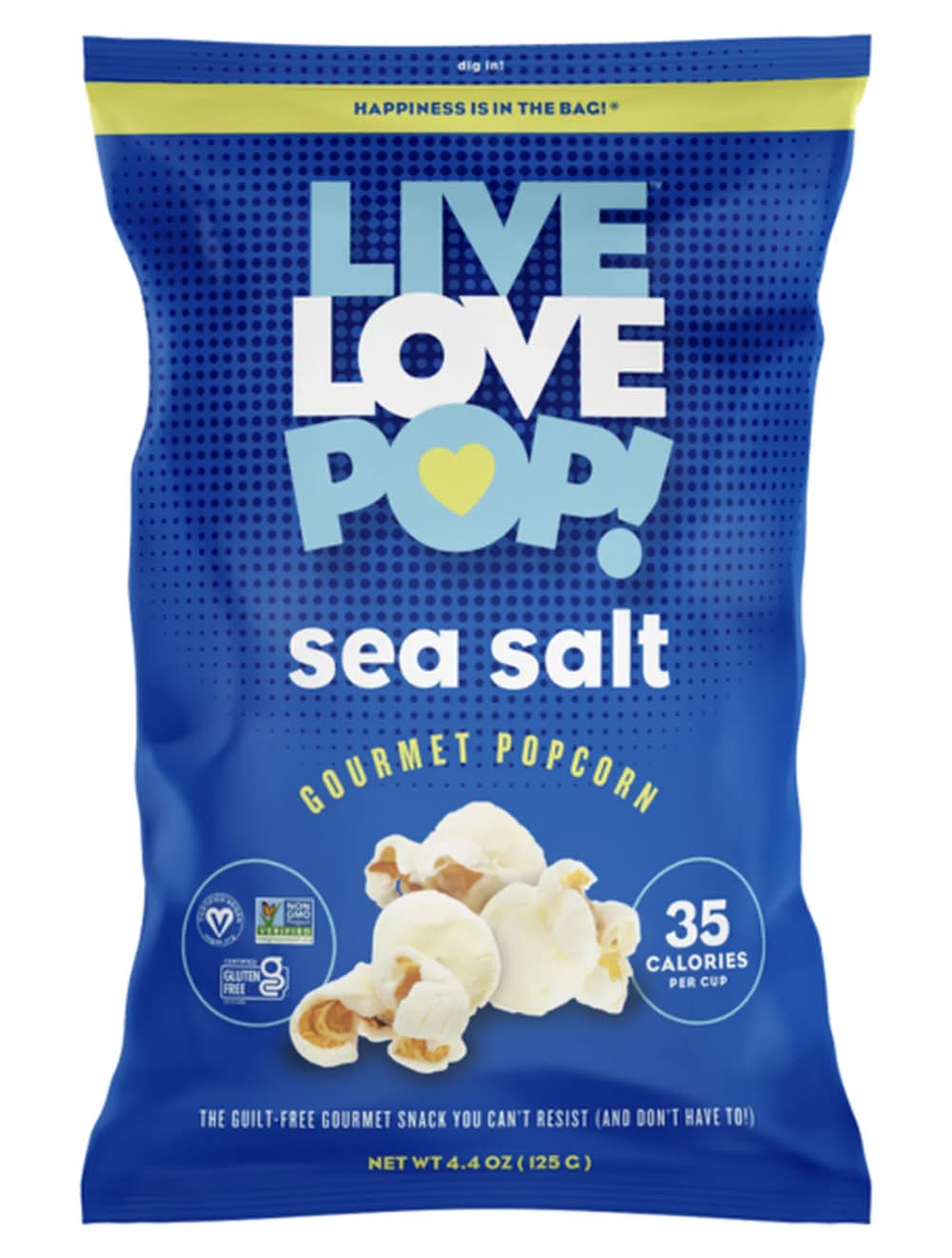 Live Love Pop! Sea Salt Gourmet Popcorn 4.4 oz