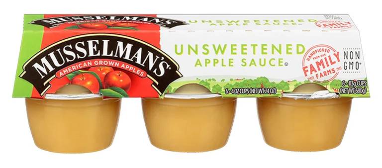 Musselman's Unsweetened Applesauce 6-4 oz