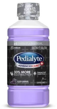 Pedialyte Advance Care Iced Grape 33.8 oz