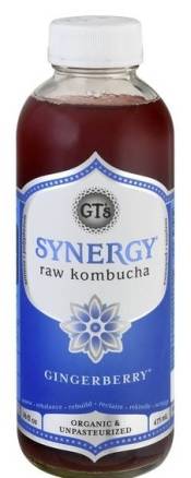 Synergy Raw Kombucha Gingerberry 16 oz