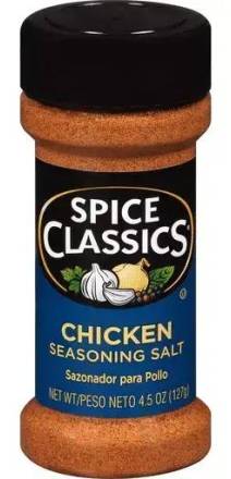 Spice Classics Chicken Seasoning Salt 4.5 oz