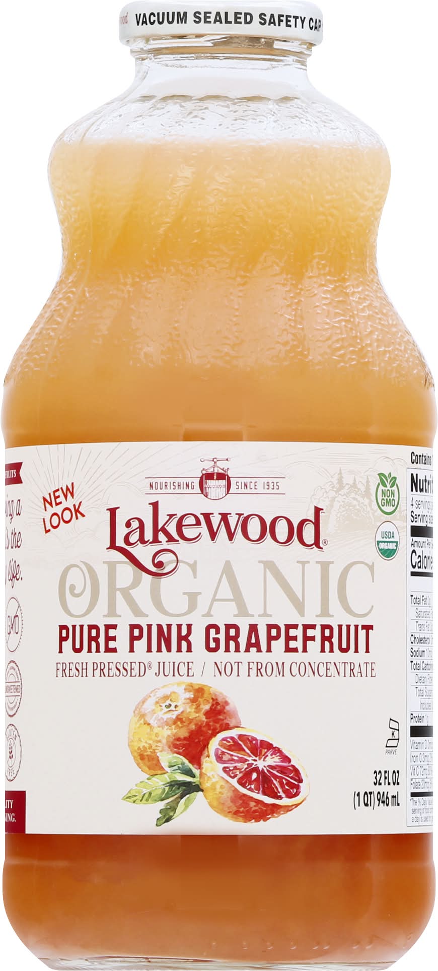 Lakewood Organic Pure Pink Grapefruit 32 oz