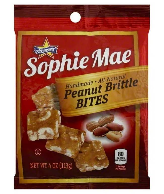 Atkinson’s Sophie Mae Peanut Brittle Bites 4 oz