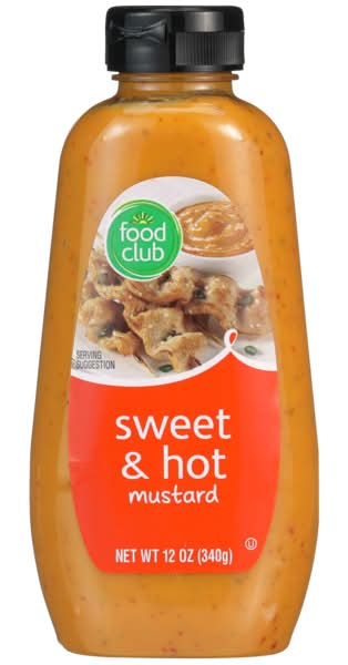 Food Club Sweet & Hot Mustard 12 oz