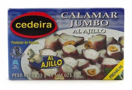 Cedeira Calamar Jumbo Al Ajillo
