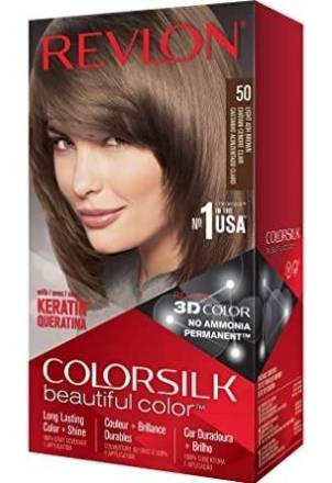 Revlon ColorSilk Beautiful Color Light Ash Brown 50