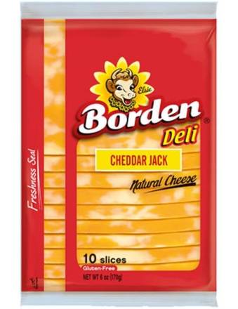 Borden Deli Cheddar Jack Natural Cheese Slices 6 oz