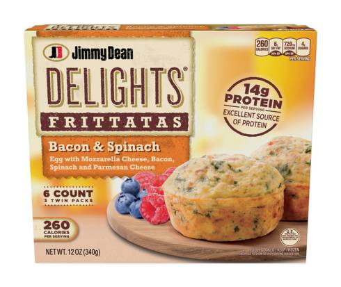 Jimmy Dean Delights Frittatas Bacon & Spinach 12 oz