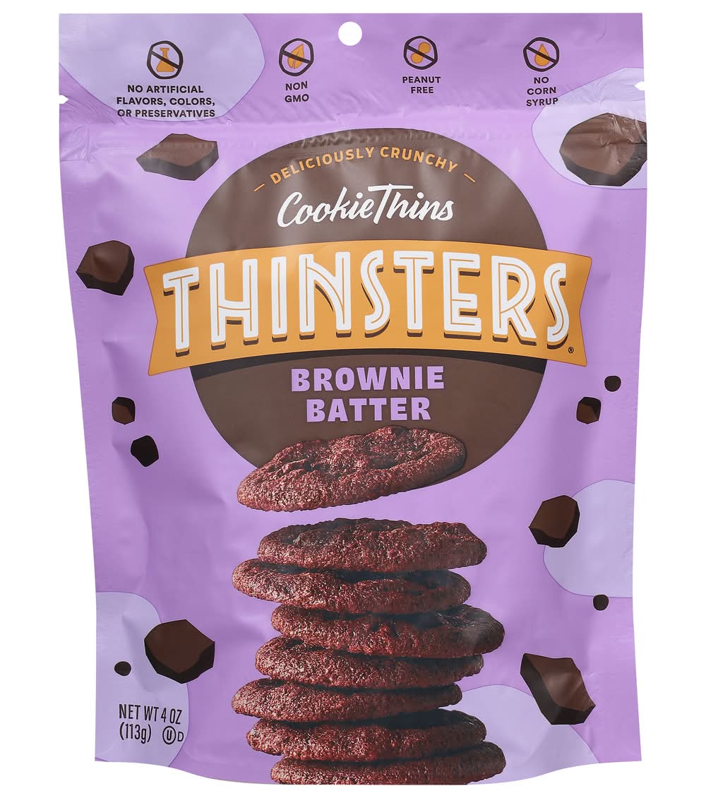 CookieThins Thinsters Brownie Batter 4 oz