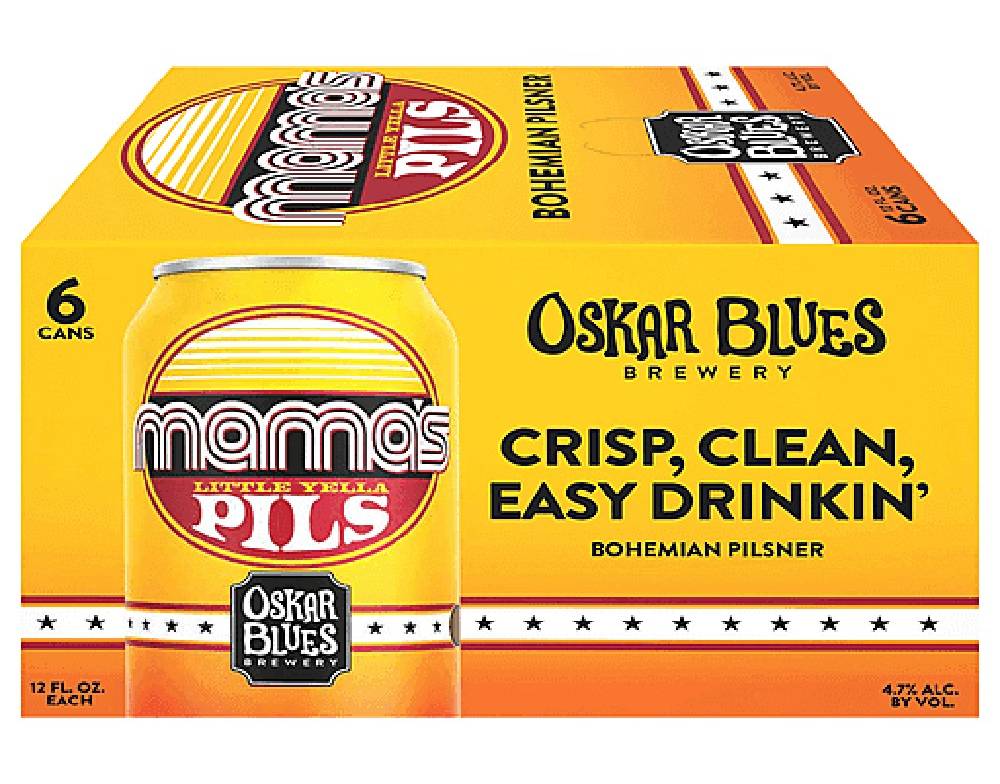 Oskar Blues Brewery Beer, Mamas Little Yella Pils 6-12 oz